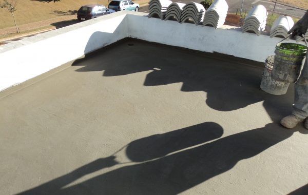 Impermeabilização de laje e sacada com manta Acrílica