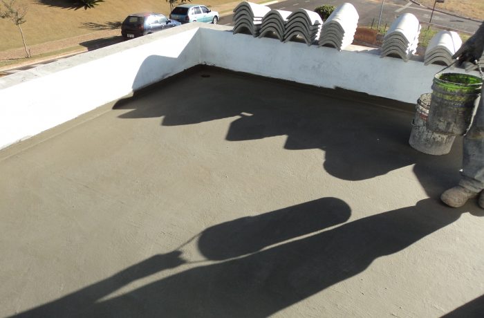 Impermeabilização de laje e sacada com manta Acrílica